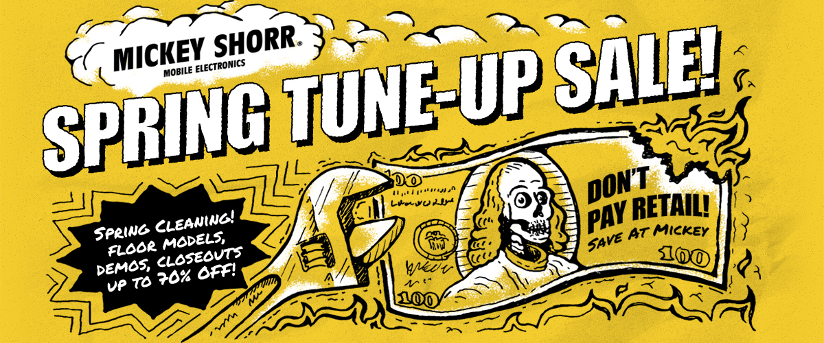 Use your tax refund at Mickey Shorr to save on car audio, speakers, and mobile electronics with special in-store deals