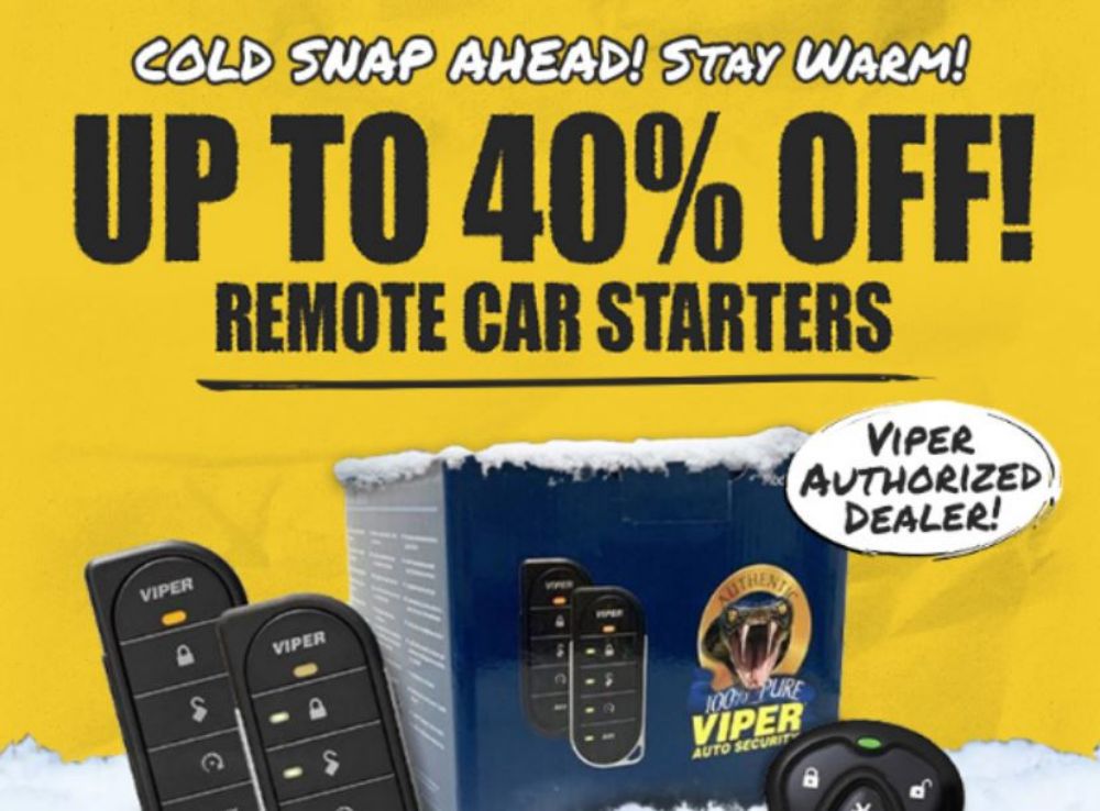 Cold Snap Ahead, up to 40% OFF Remote Starters!