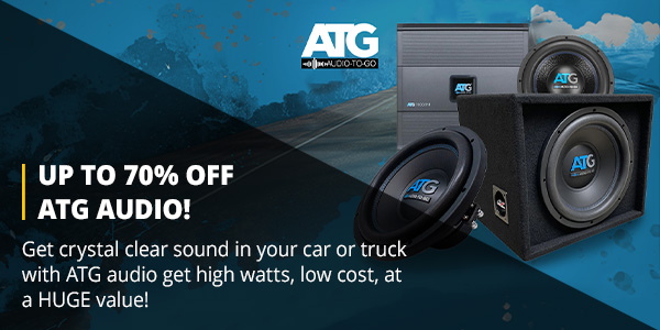 UP To 70% OFF ATG Audio!Get high watts, low cost, at a HUGE value!